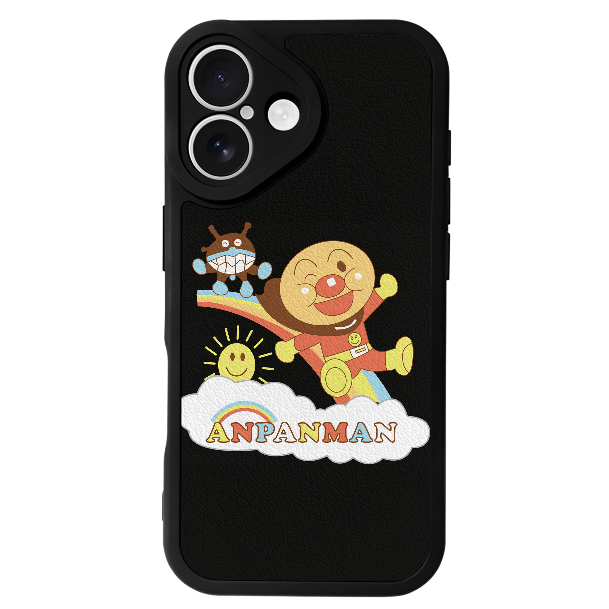 （画像用） アンパンマン Anpanman 【iPhone 16シリーズ対応】シリコンスマホケース（レザー調） 材質：シリコン